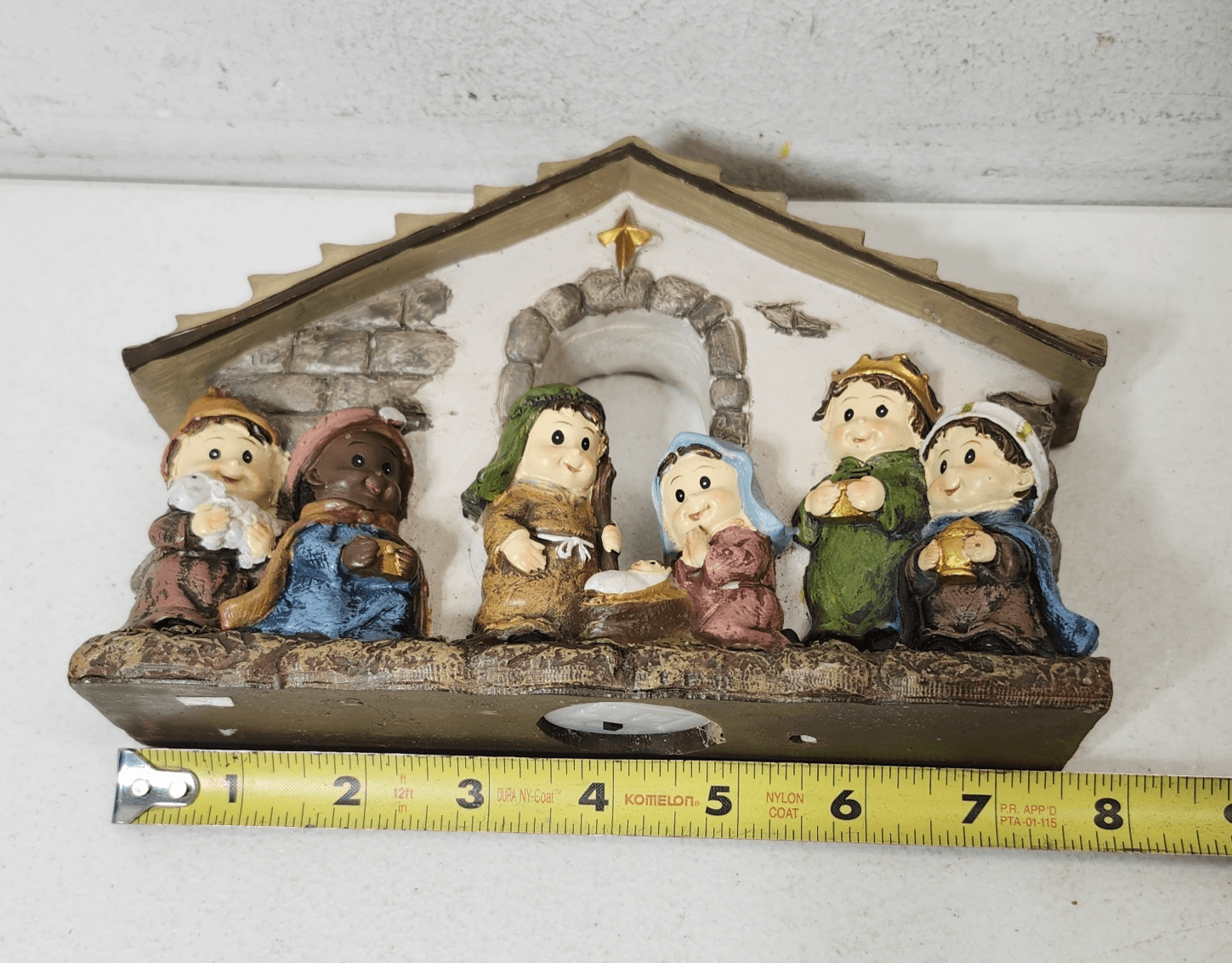 Ceramic Nativity Scene Holiday Home Decor Christmas Religious 7.5”x 5.25" - Thumbnail 9