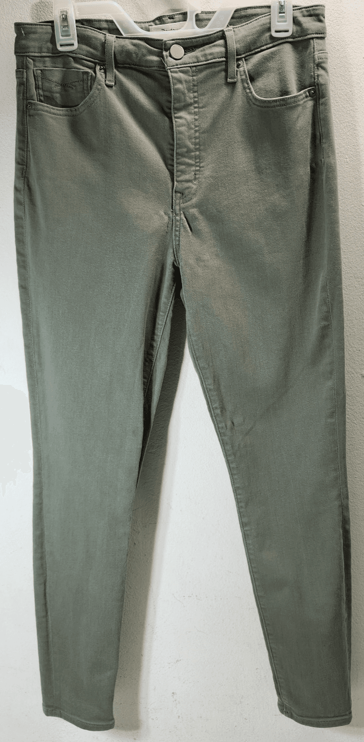Revtown High Rise Skinny Ankle Jeans Womens Size 31 Green Denim Pants - Thumbnail 5