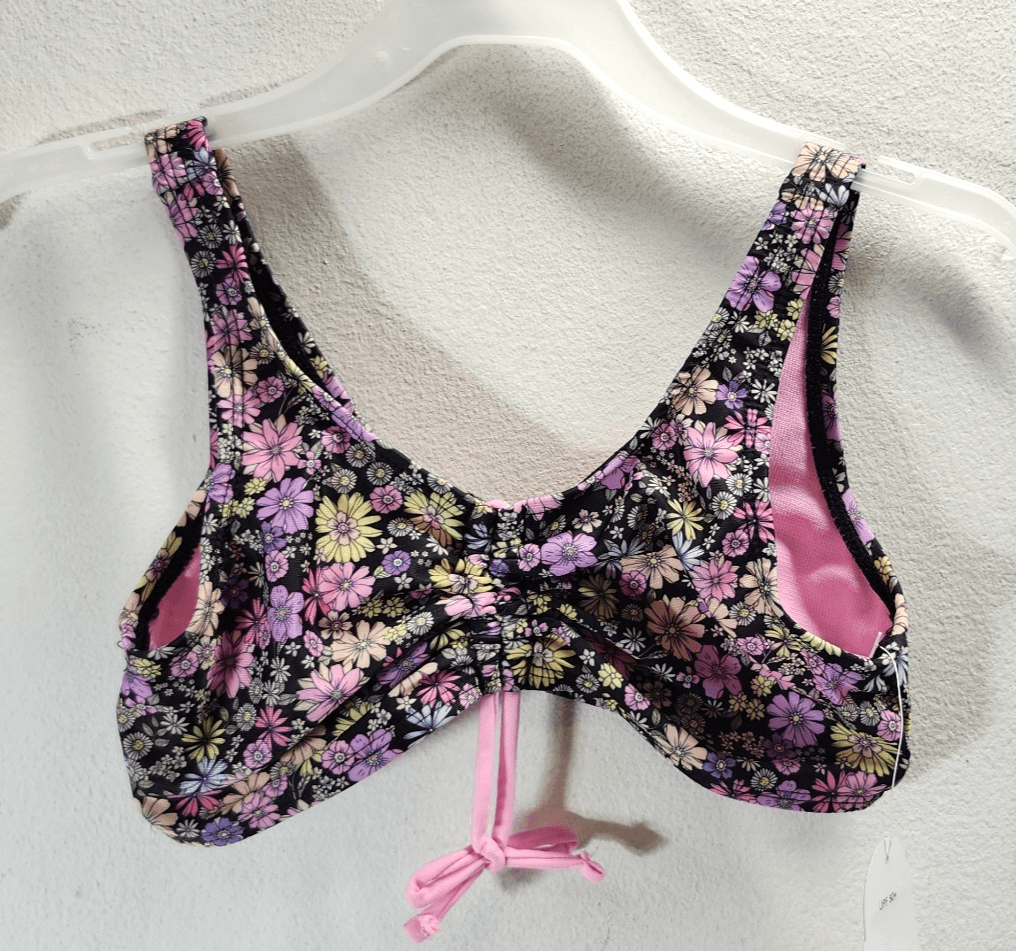 Wonder Nation Girls Large 10-12 Colorful Floral Swim Top Bikini NEW - Thumbnail 6