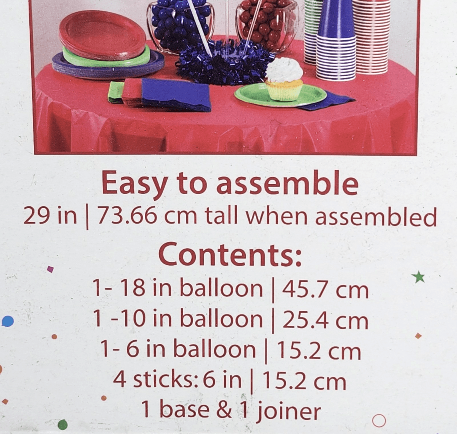 Helium Free Balloon Center Piece Decoration NEW - Thumbnail 2