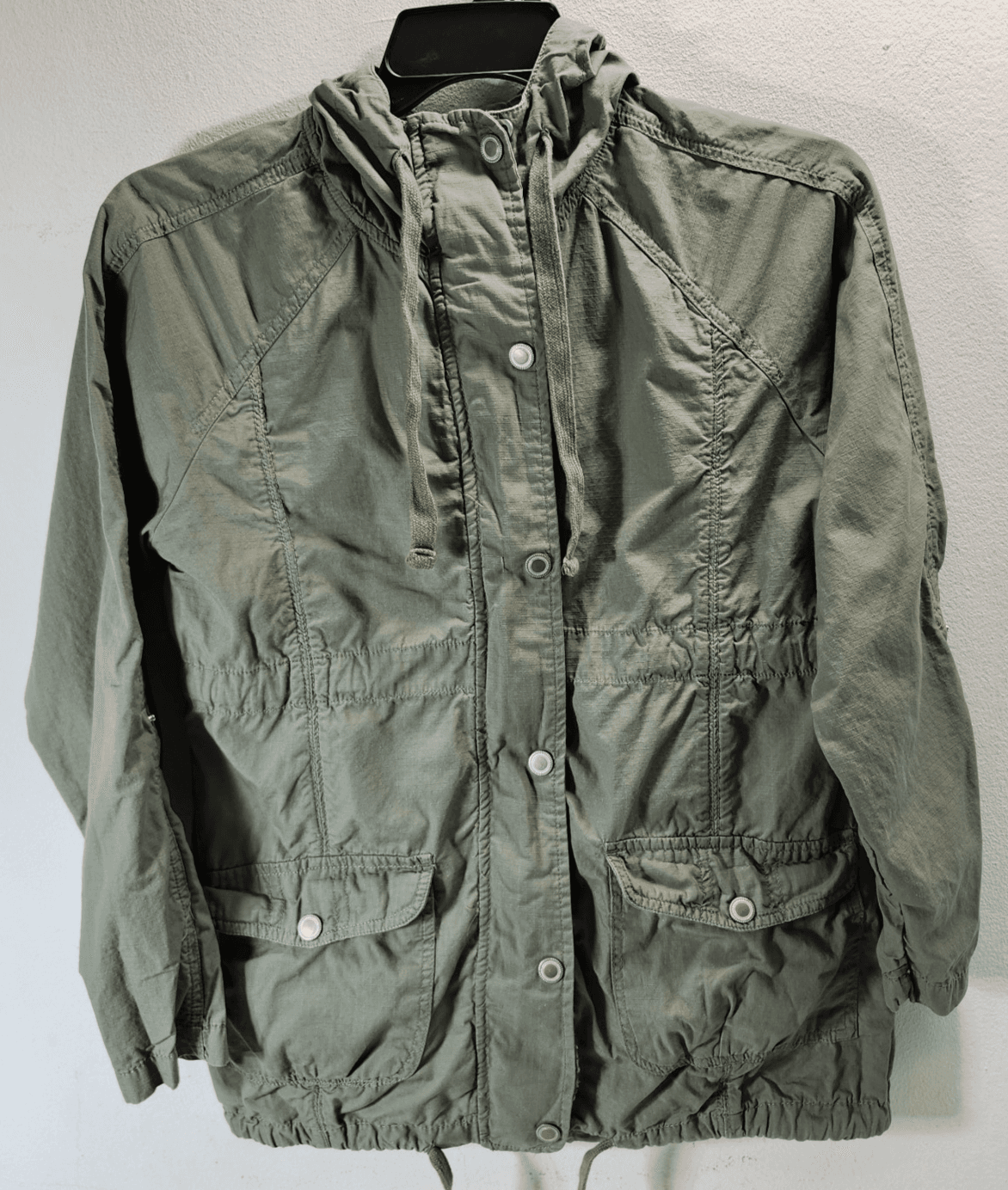 Jacket Women's Size Small Military Green Coat Vintage Basic Editions