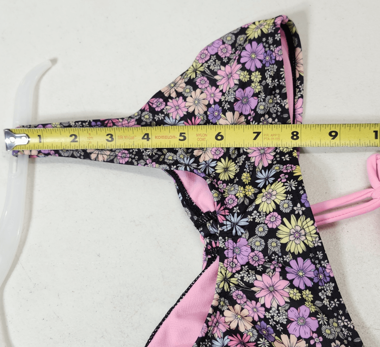 Wonder Nation Girls Large 10-12 Colorful Floral Swim Top Bikini NEW - Thumbnail 3
