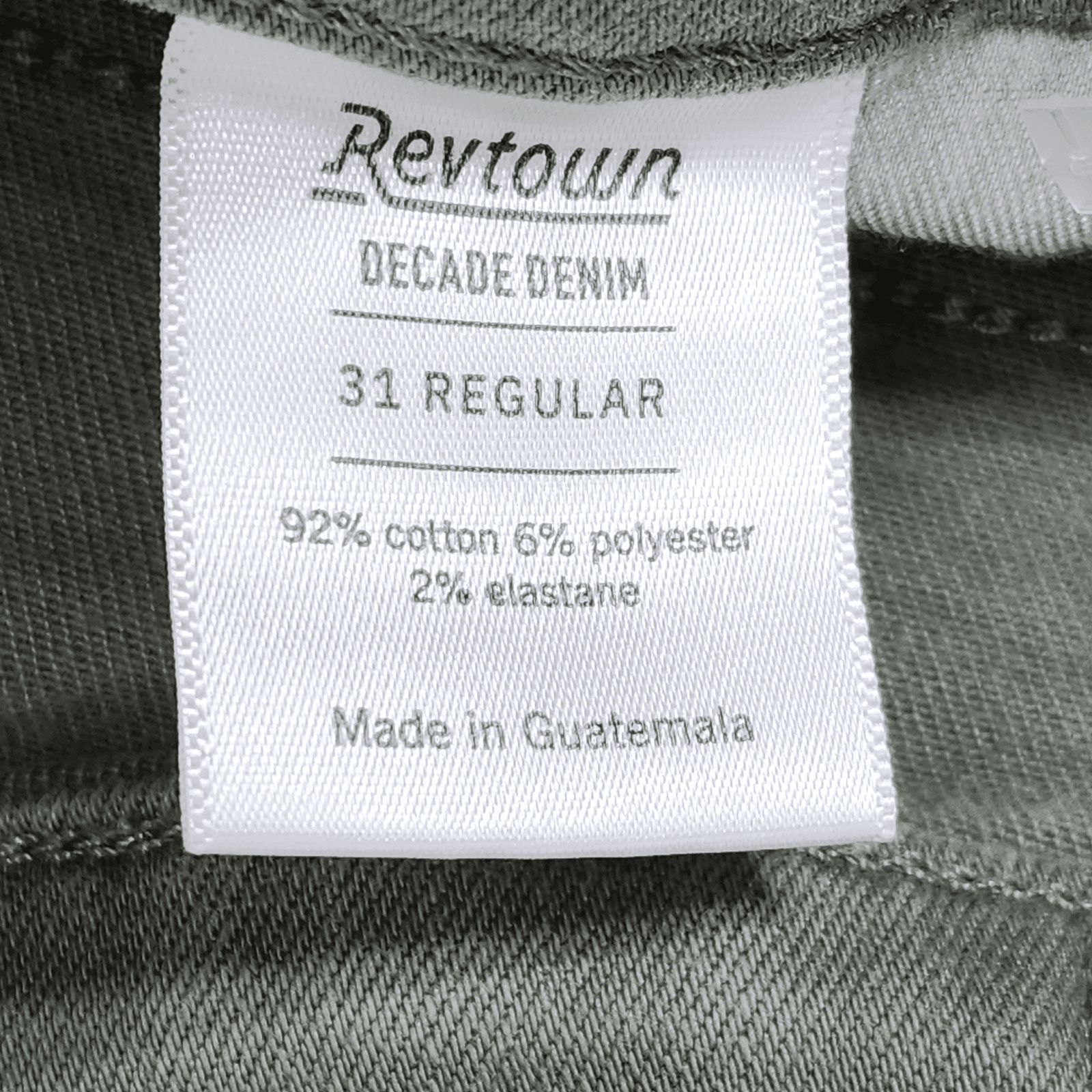 Revtown High Rise Skinny Ankle Jeans Womens Size 31 Green Denim Pants - Thumbnail 9