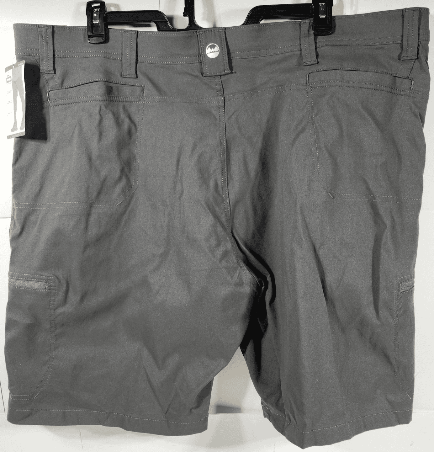 Wrangler Mens 46 Cargo Shorts Moisture Wicking UPF Pockets Softshell Gray NEW - Thumbnail 6