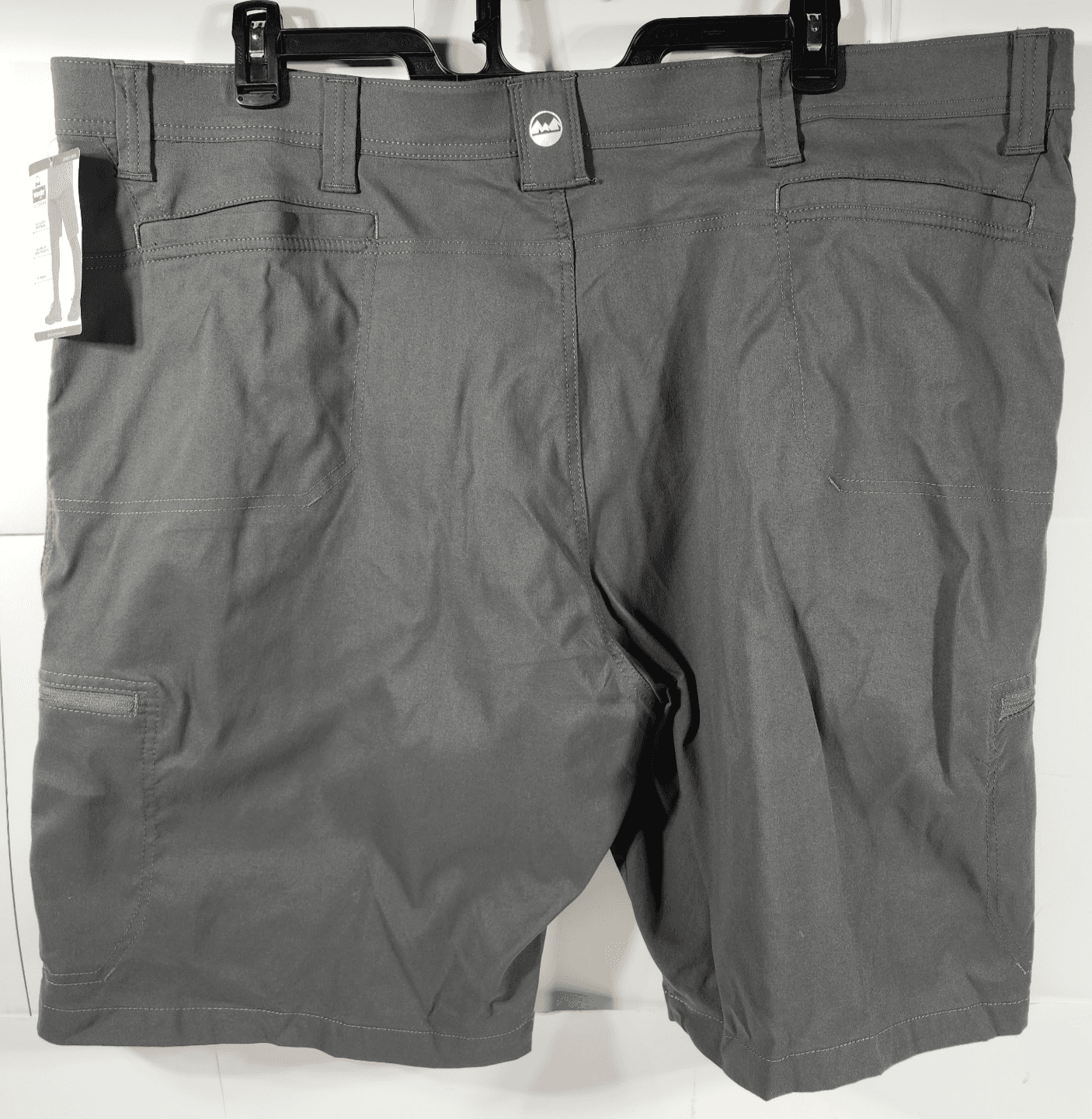 Wrangler Mens 46 Cargo Shorts Moisture Wicking UPF Pockets Softshell Gray NEW - Thumbnail 4