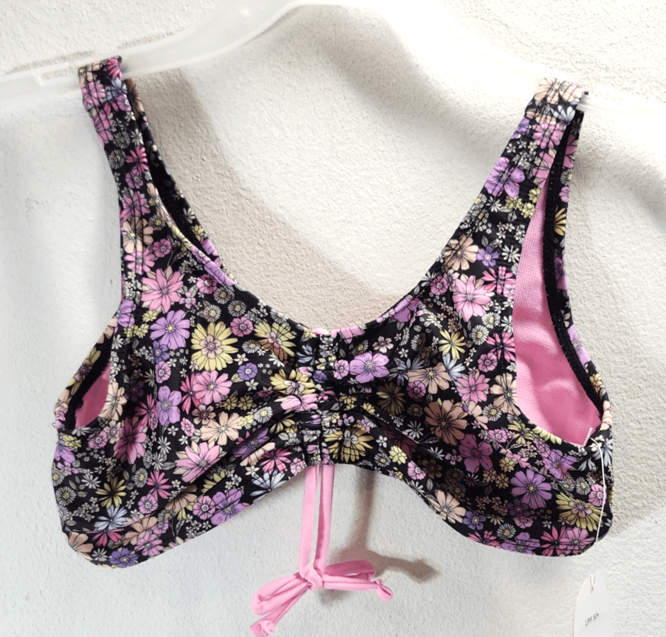 Wonder Nation Girls Large 10-12 Colorful Floral Swim Top Bikini NEW - Thumbnail 4