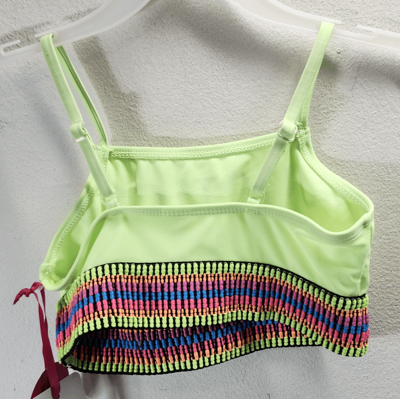 Justice Girls Small 6-7 Rainbow Swim Top Bikini Beach Pool Swimming NEW - Thumbnail 6