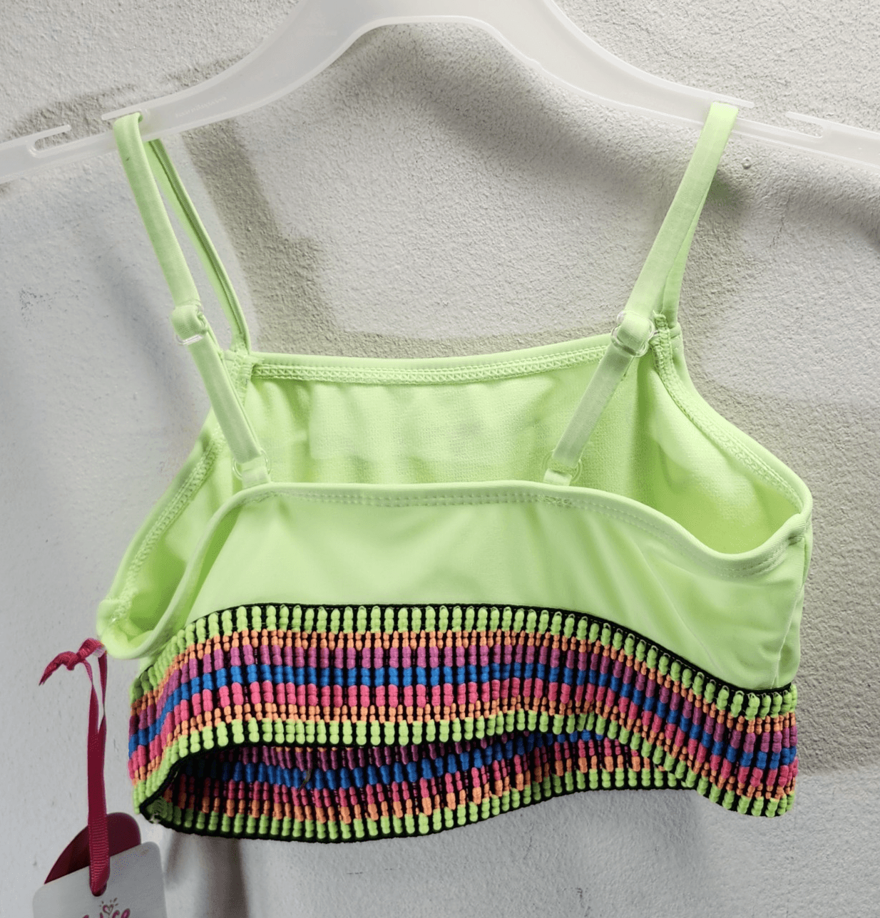 Justice Girls Small 6-7 Rainbow Swim Top Bikini Beach Pool Swimming NEW - Thumbnail 5