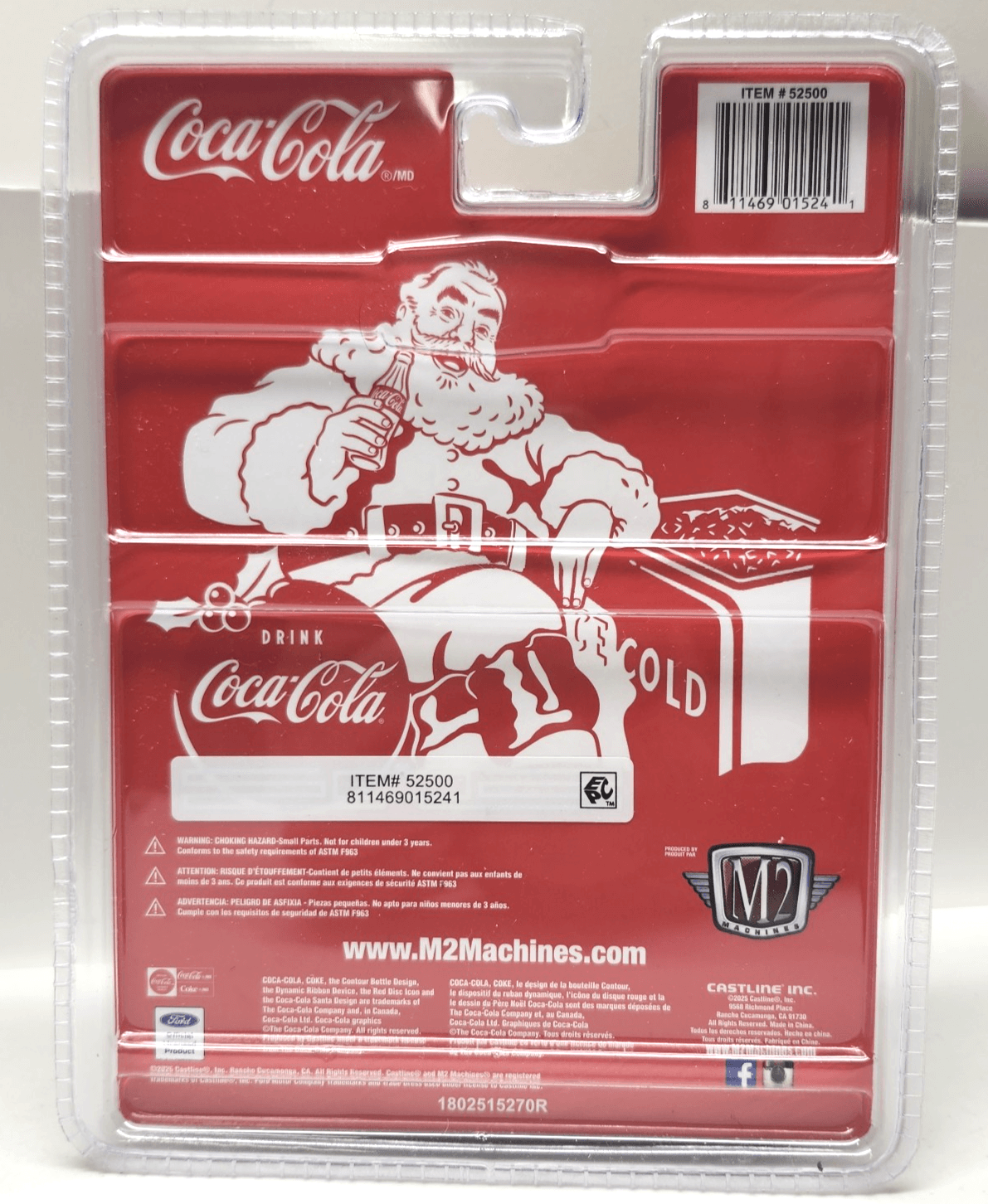 M2 Machines Coca-Cola Santa 1966 Ford Bronco Christmas 2025 Gold Car Toy NEW - Thumbnail 7