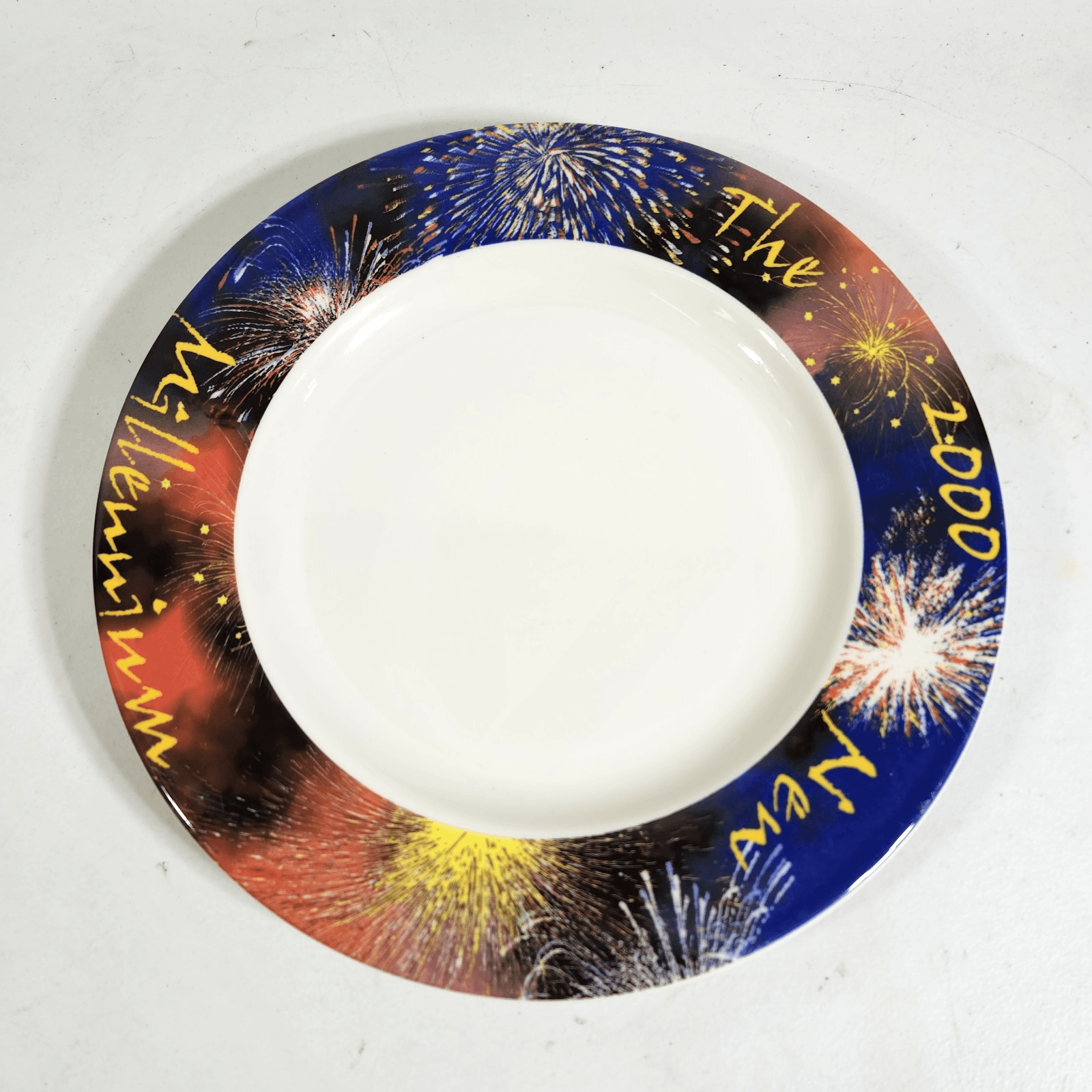 Y2K 12" Millennium New Year's Syracuse Plate Fireworks Made In USA