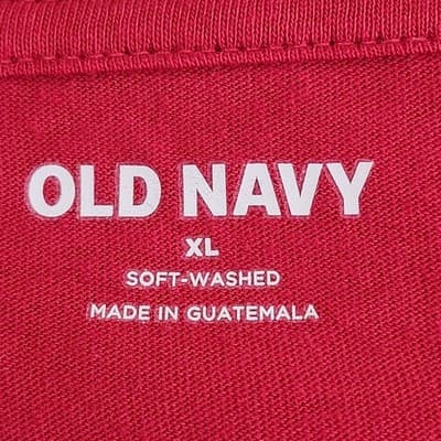 Old Navy T-Shirt Men's XL Red Short Sleeve I Tried To Be Good Graphic NEW - Thumbnail 7