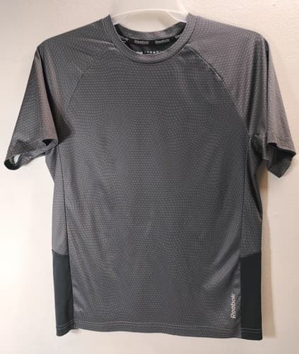 Reebok Men’s T-Shirt Gray Size Small Athletic Training Workout Tee - Thumbnail 5