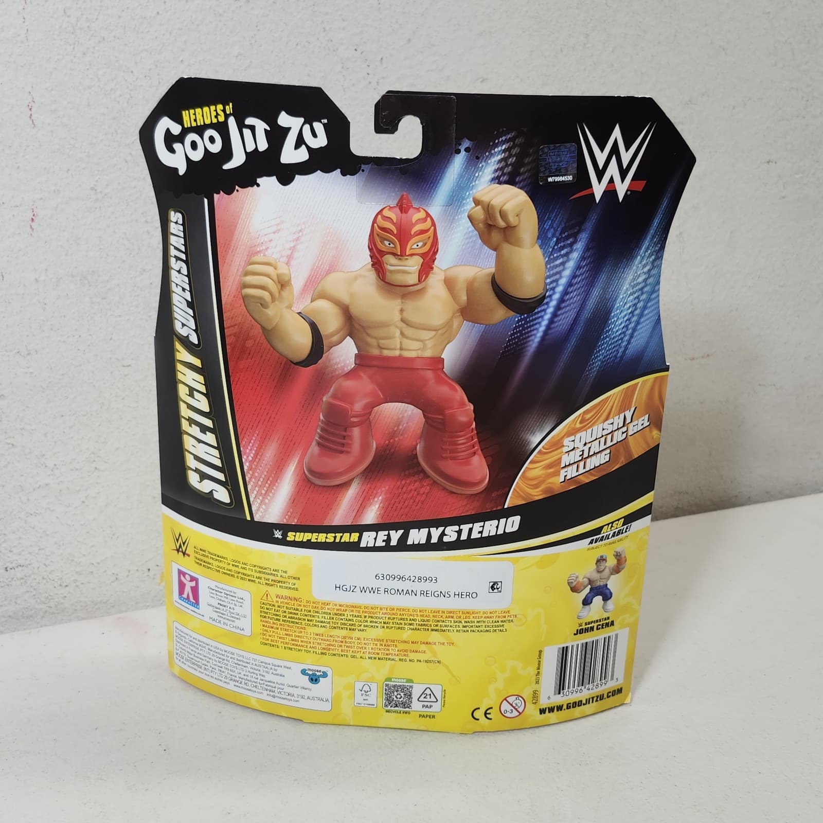 Heroes Of Goo Jit Zu WWE Stretchy Superstar Rey Mysterio Kids Toy NEW - Thumbnail 3