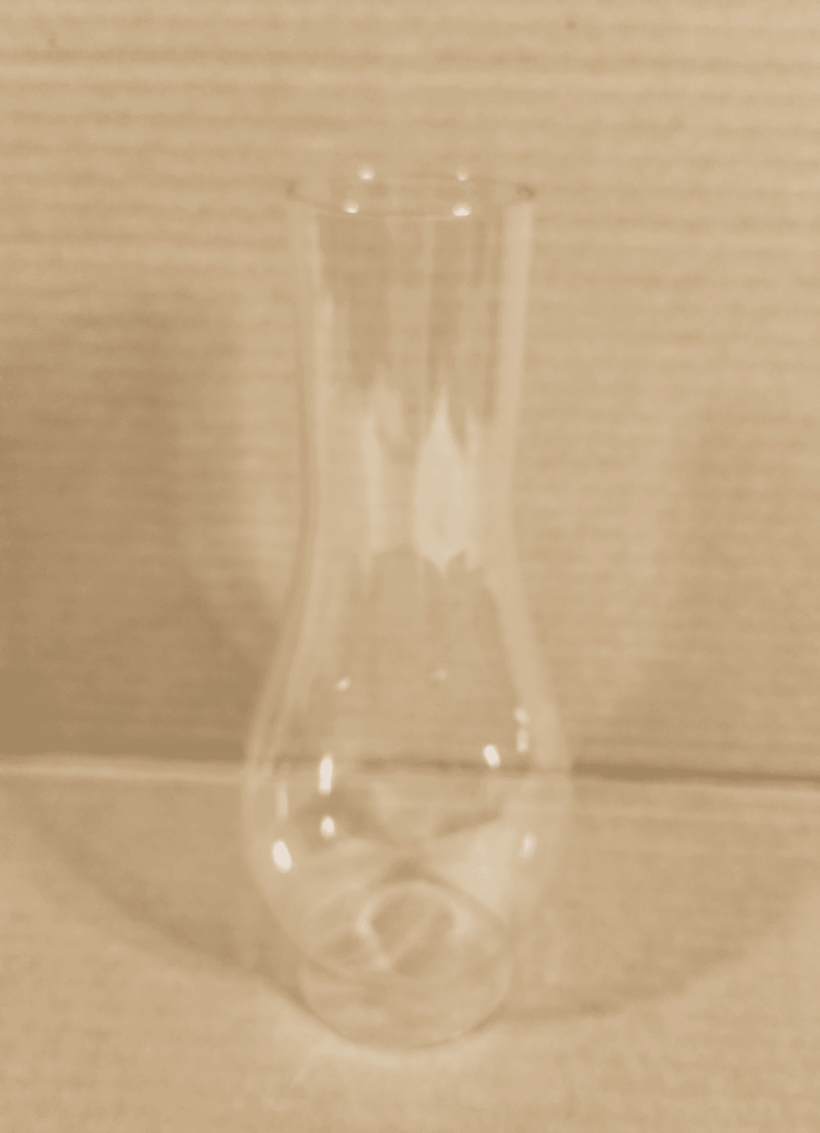 Vintage Glass Oil Hurricane Lamp Chimney Globe Shade 8.5" Fitter - Thumbnail 2