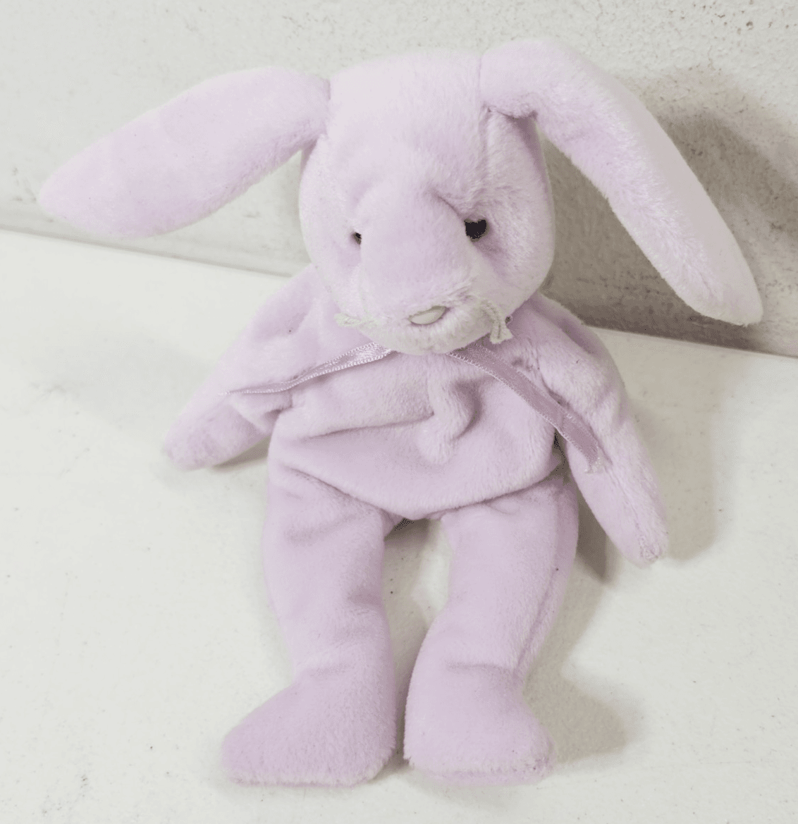 Ty Beanie Babies Floppity Lavender Easter Bunny Rabbit No Hang Tag
