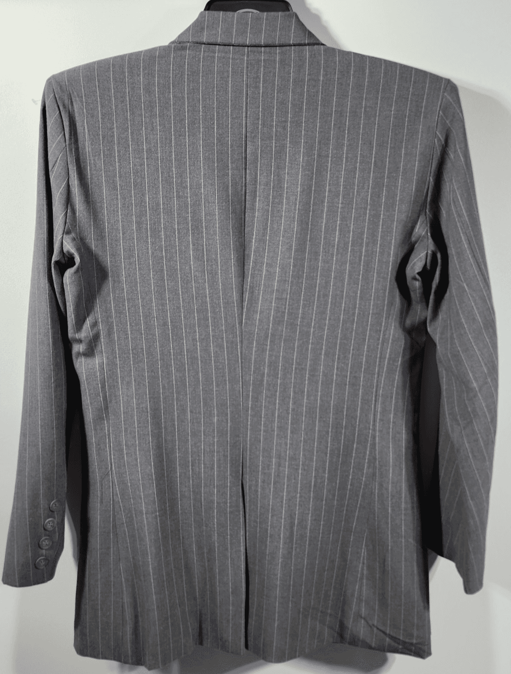 Wild Fable Blazer Women's XS Gray White Pinstripe Notch Lapel Two Button NEW - Thumbnail 4