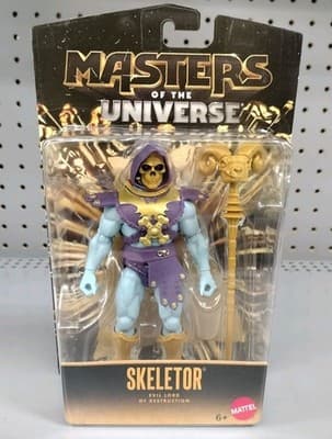 Alcala Skeletor Variant MOTU Core Gold Masters Universe In Hand Walmart Ex
