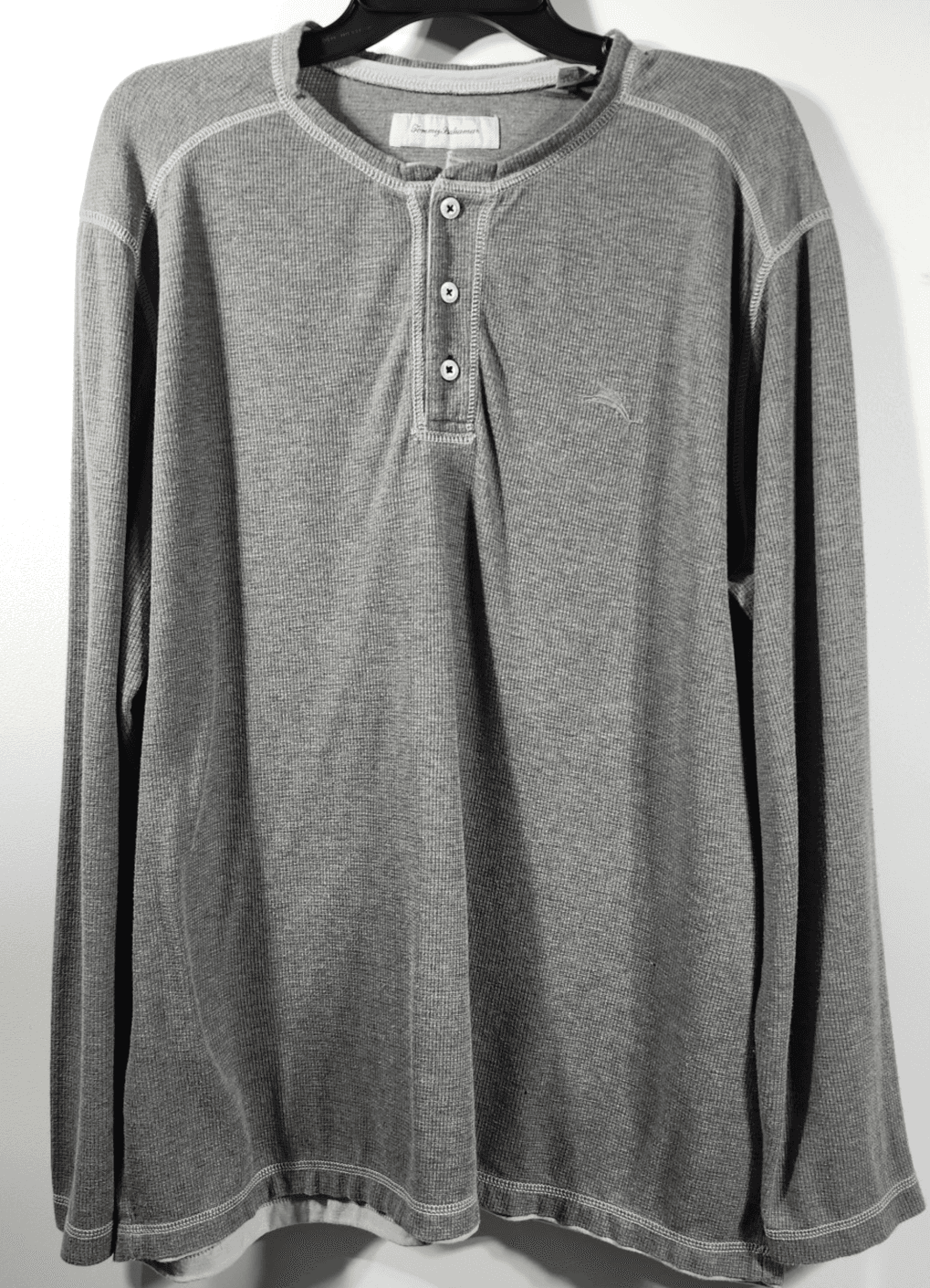 Tommy Bahama Men's Waffle Knit Henley Thermal XL Coastal Grandpa Resort Casual - Thumbnail 5