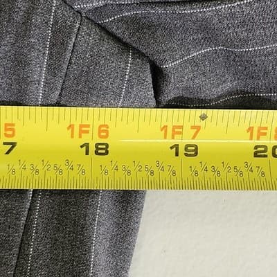 Wild Fable Blazer Women's XS Gray White Pinstripe Notch Lapel Two Button NEW - Thumbnail 2