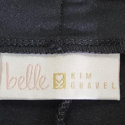 Belle by Kim Gravel Women's Pants 16P Petite Black Stretch Straight Leg - Thumbnail 7