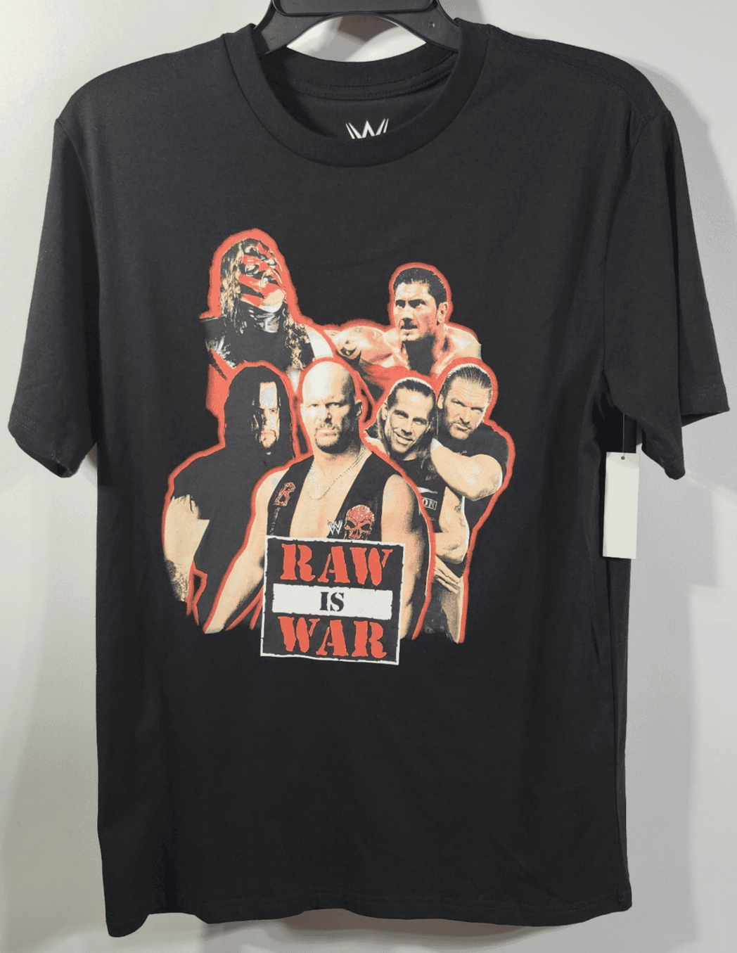WWE Raw Is War Attitude Era T-Shirt Small Stone Cold Undertaker Triple H