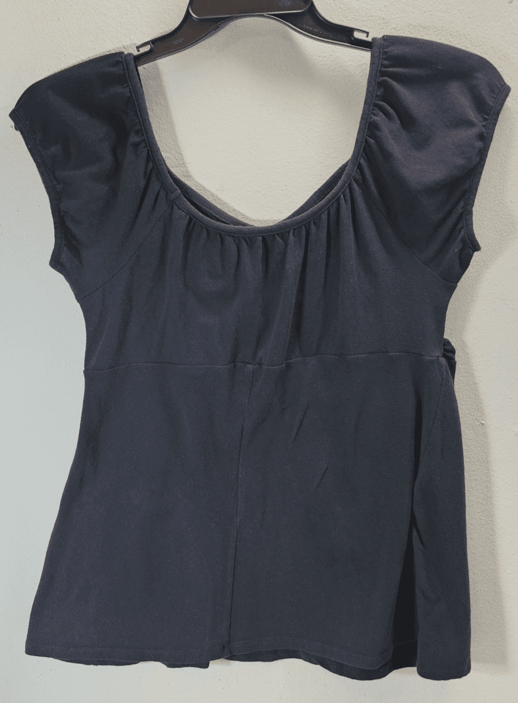 Womens Size Large Black Shirt Top Blouse Sleeveless Ruffled Zoey & Beth - Thumbnail 4