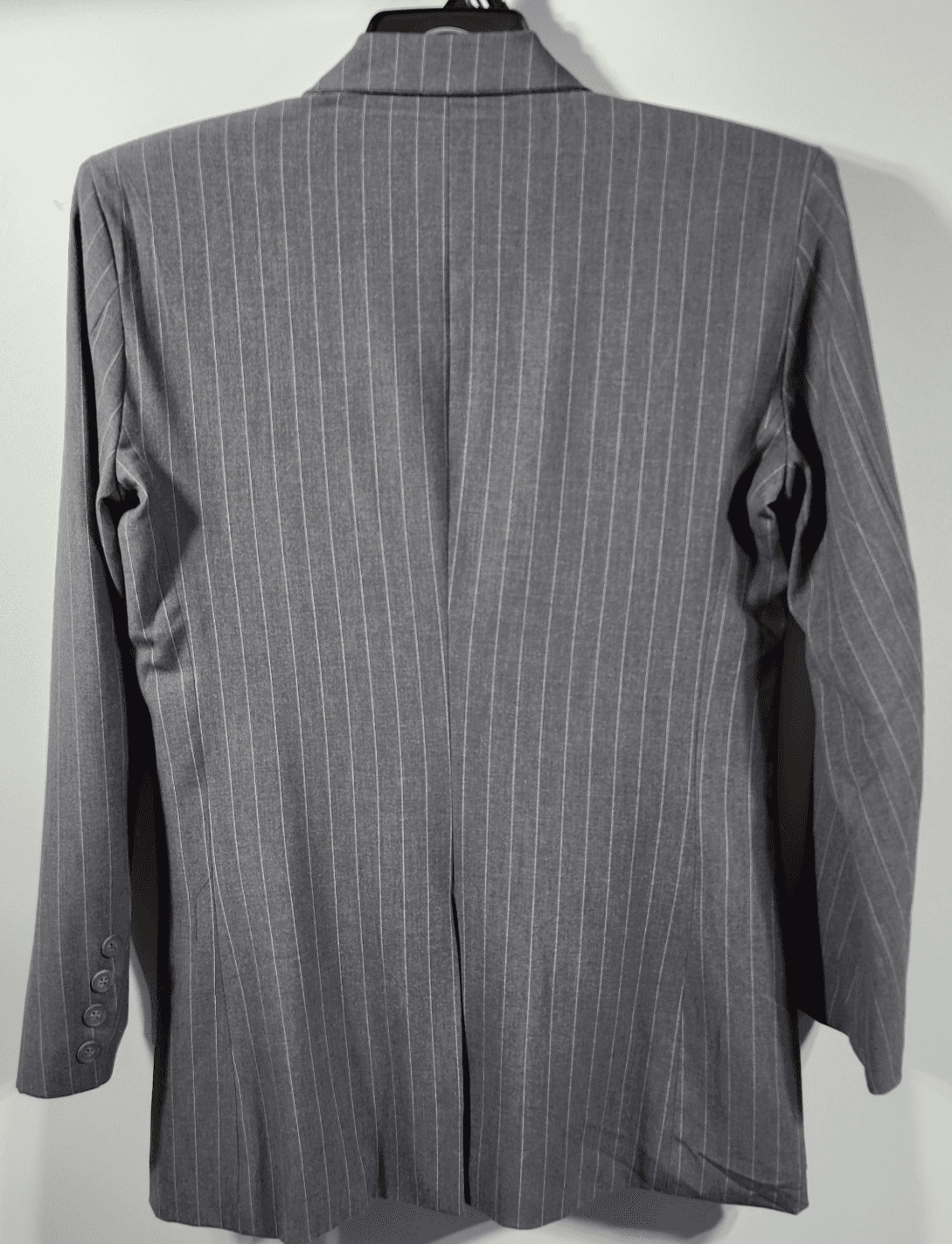 Wild Fable Blazer Women's XS Gray White Pinstripe Notch Lapel Two Button NEW - Thumbnail 6