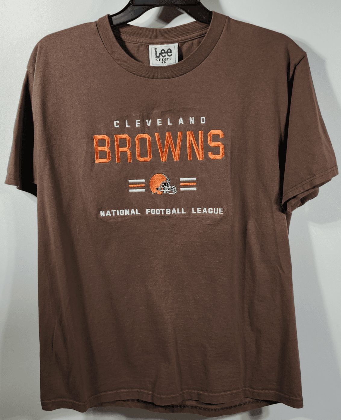 Cleveland Browns T-Shirt Men's L Embroidered Tee NFL Short Sleeve Vintage 90's - Thumbnail 5