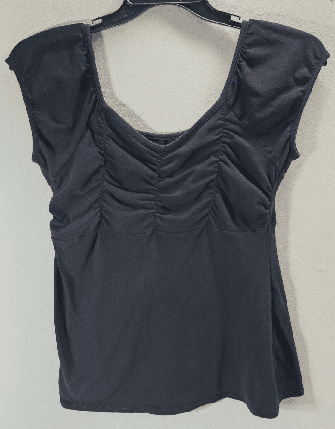 Womens Size Large Black Shirt Top Blouse Sleeveless Ruffled Zoey & Beth - Thumbnail 5