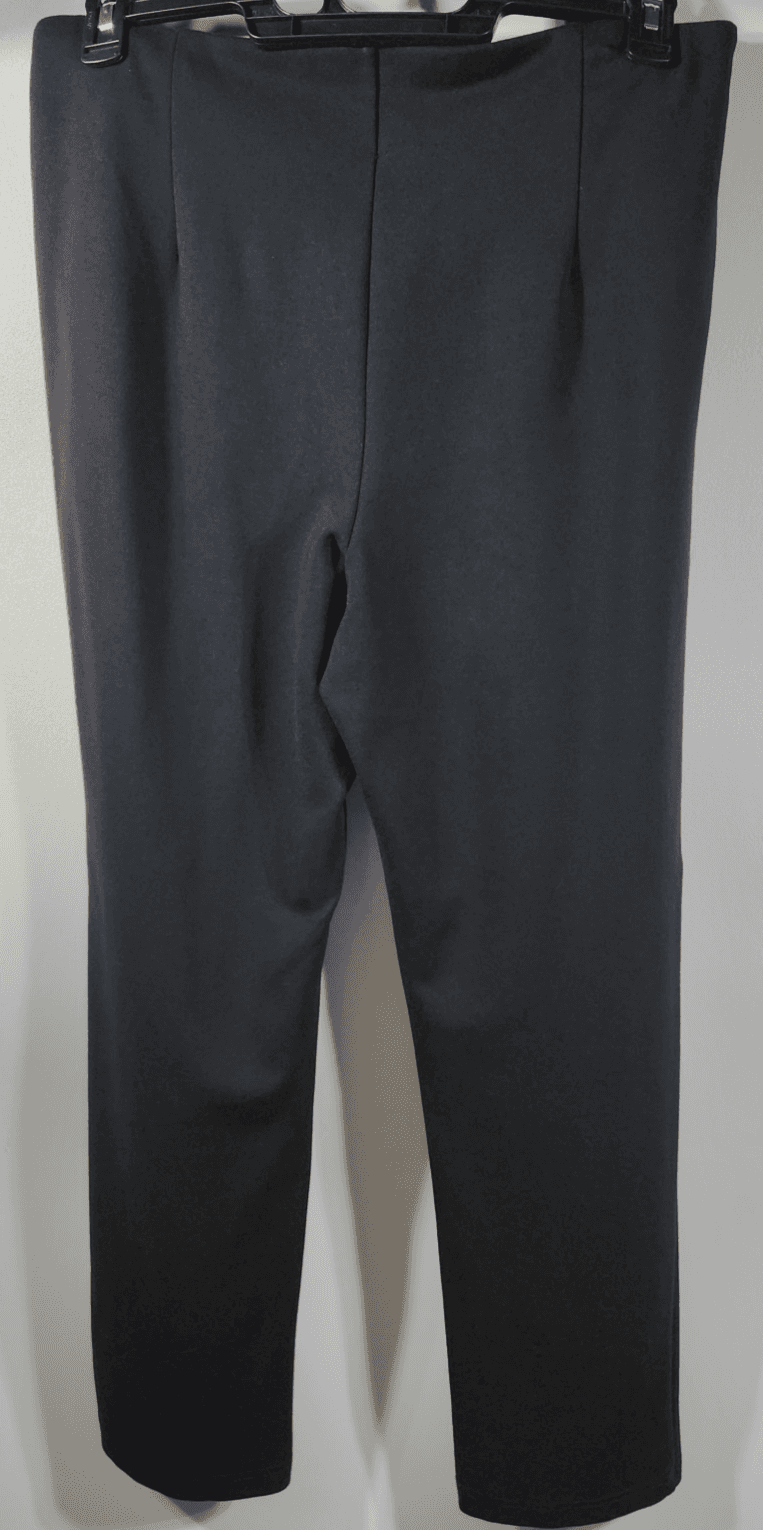 Belle by Kim Gravel Women's Pants 16P Petite Black Stretch Straight Leg - Thumbnail 4