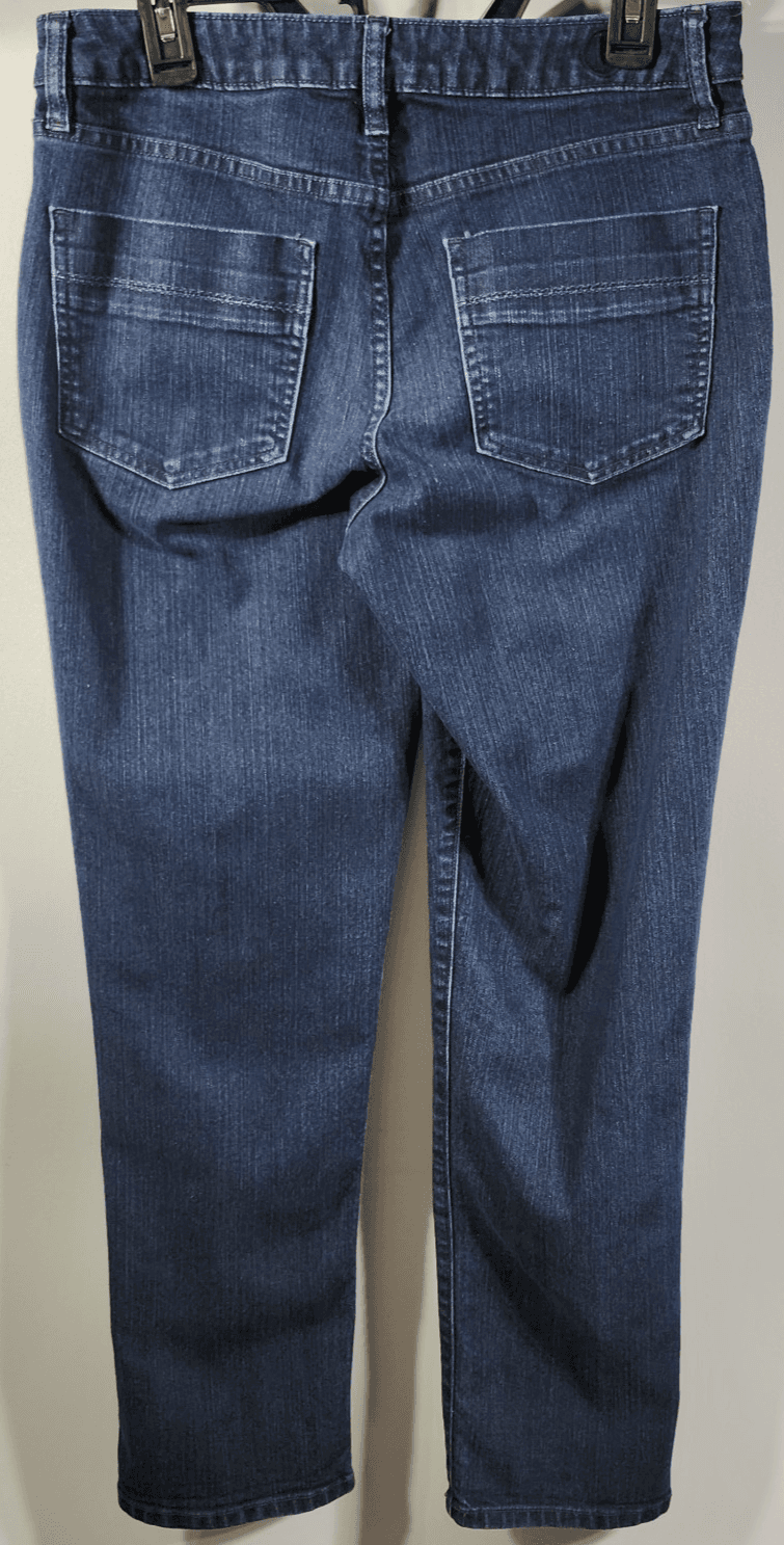Pendleton Jeans Women's 12 Straight Leg Blue Denim Mid Rise - Thumbnail 4