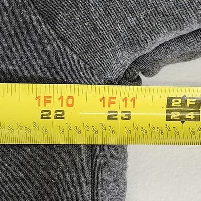 Rugged Wear Men's Large Long Sleeve Gray Pockets Full Zip Fleece Lined - Thumbnail 2