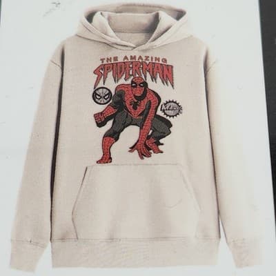 Marvel Men’s Size 2XL Spiderman Graphic Print Hoodie Long Sleeve NEW - Thumbnail 3