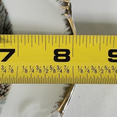 Harkerware Currier Ives Gold Trim Plate A Home In The Wilderness 8" USA - Thumbnail 4