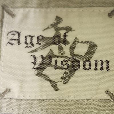 Age of Wisdom Shirt Men's Large Blue White Plaid Flap Pocket Button Up - Thumbnail 7