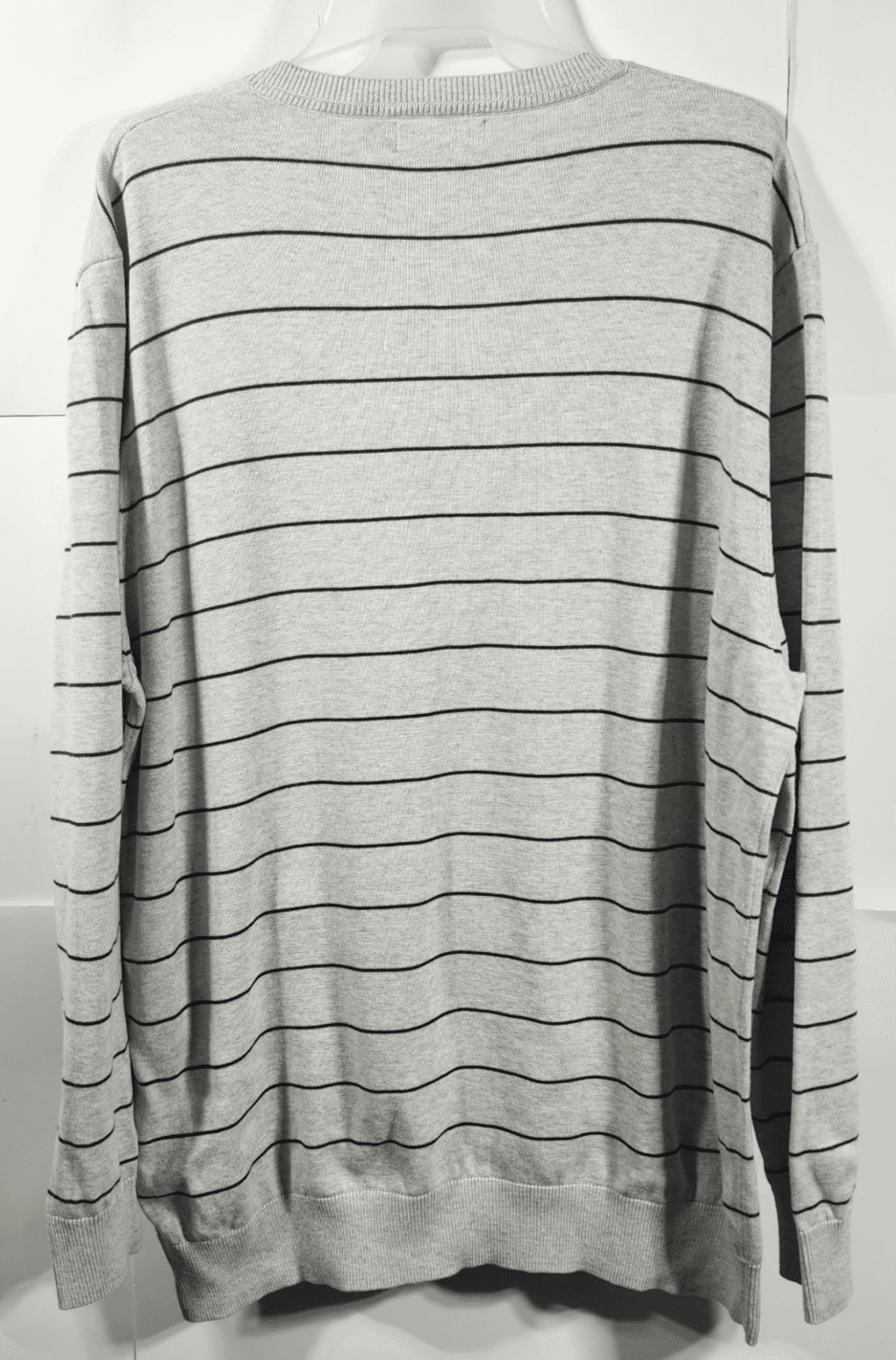 Nautica Sweater Mens XL Long Sleeve V-Neck Lightweight Striped Pullover - Thumbnail 4