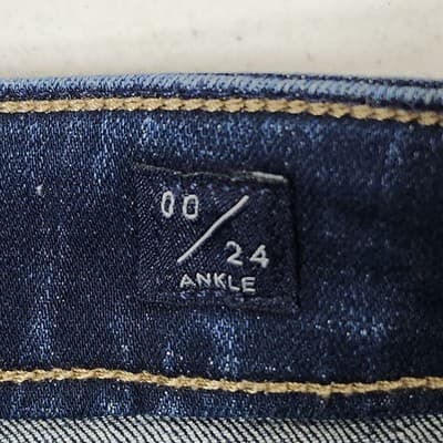 Lucky Brand Jean Size 00/24 Ava Skinny Mid Rise Women’s Blue Denim Pants Zip Fly - Thumbnail 8