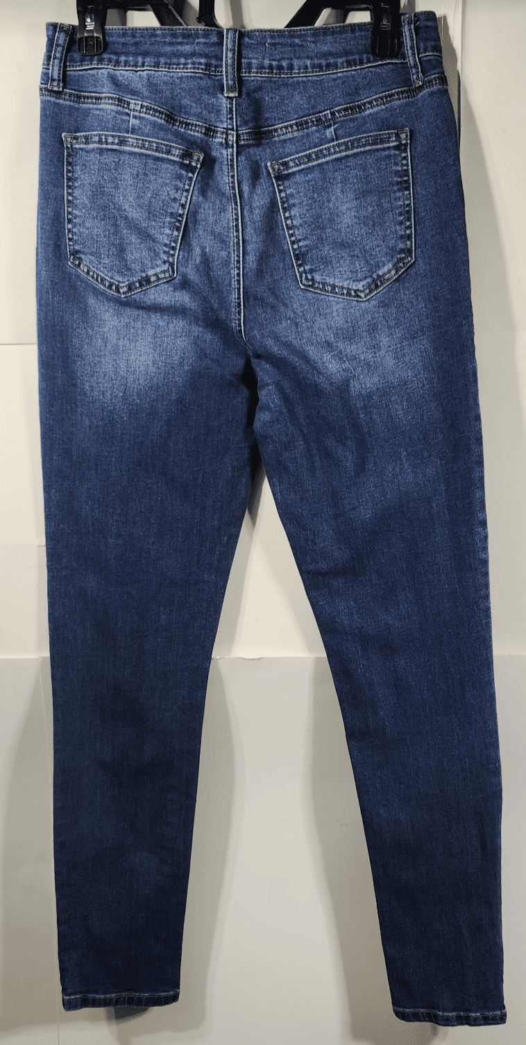 Ashley Mason Jeans Womens Size 13 Blue Denim High Rise Pants - Thumbnail 6