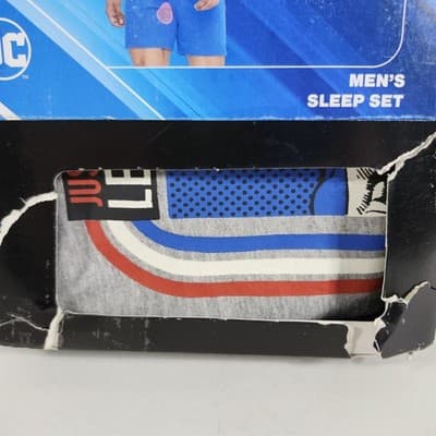 Men's Small Shirt & Shorts DC Justice League Sleep Set Batman Superman NEW - Thumbnail 3