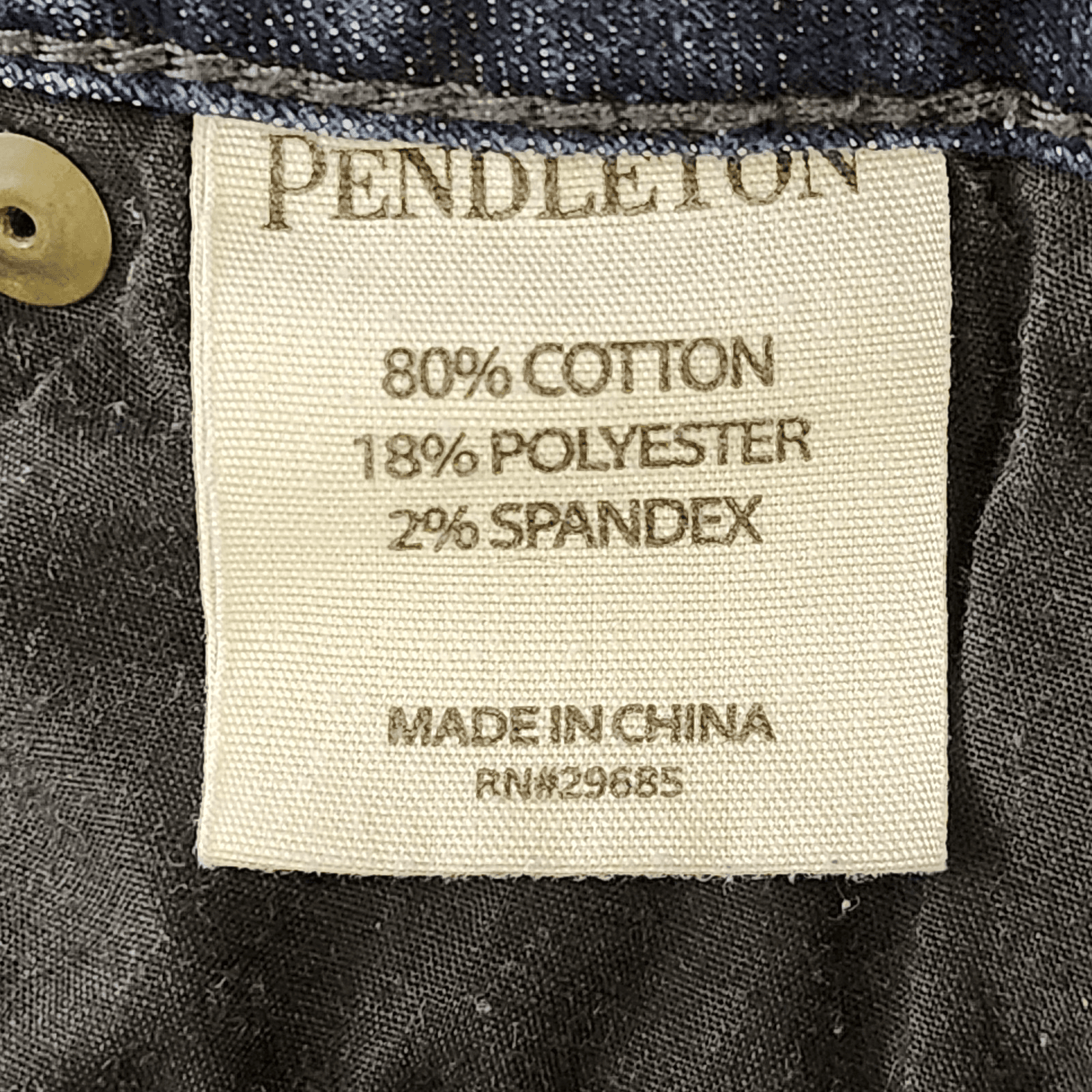 Pendleton Jeans Women's 12 Straight Leg Blue Denim Mid Rise - Thumbnail 8