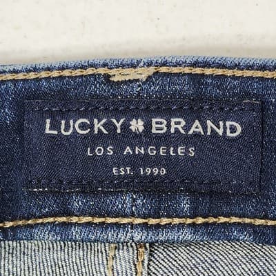 Lucky Brand Jean Size 00/24 Ava Skinny Mid Rise Women’s Blue Denim Pants Zip Fly - Thumbnail 7