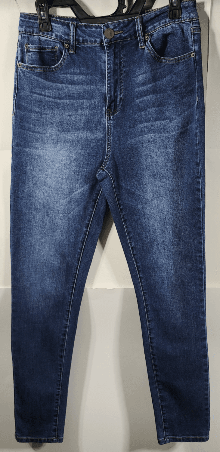 Ashley Mason Jeans Womens Size 13 Blue Denim High Rise Pants - Thumbnail 5