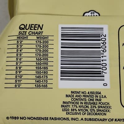 No Nonsense Queen Pantyhose Control Top Sandalfoot Sheer Silky Tan - Thumbnail 4
