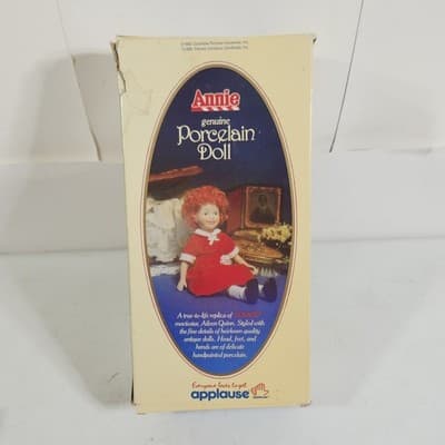Annie Doll Porcelain Vintage Applause No. 8904 With Box 1982 - Thumbnail 8