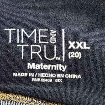 Time & Tru Women's XXL Maternity Jeans Skinny Blue Denim Stretch Pants NEW - Thumbnail 8