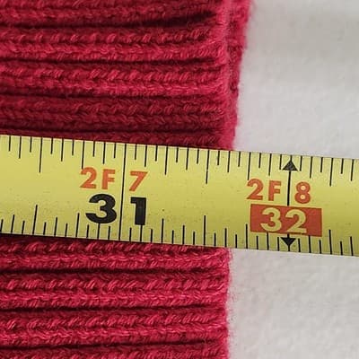 Fashion Bug Women's 2X Hooded Sweater Red Long Sleeve W/Front Pocket - Thumbnail 3