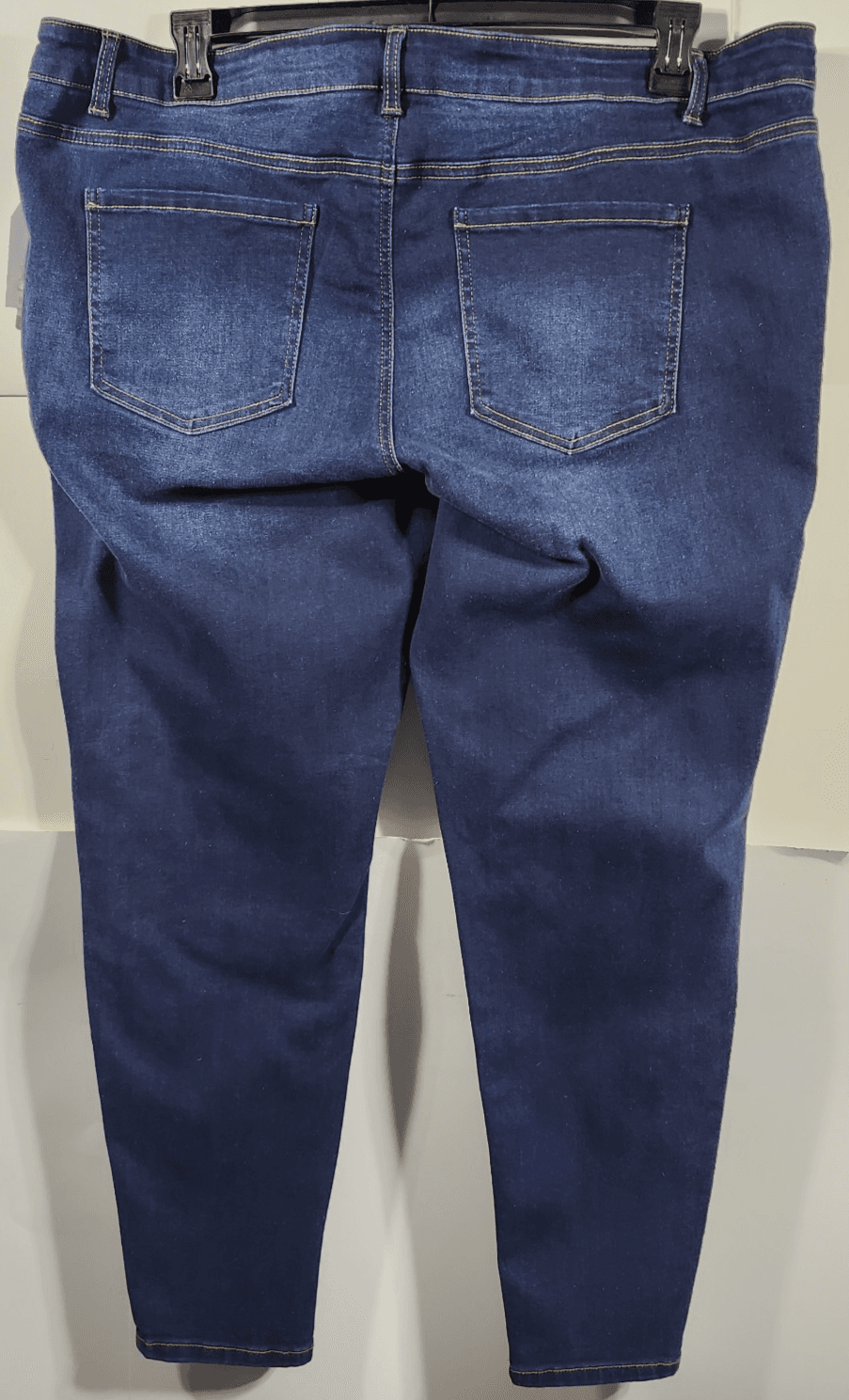 Time & Tru Women's XXL Maternity Jeans Skinny Blue Denim Stretch Pants NEW - Thumbnail 4