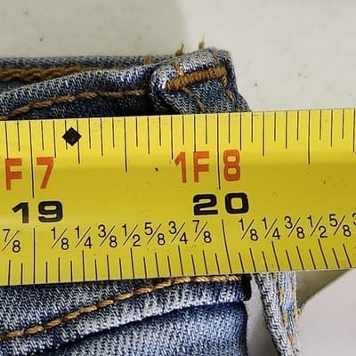Time & Tru Women's XL Maternity Jeans Straight Leg Blue Denim Stretch Pants NEW - Thumbnail 2