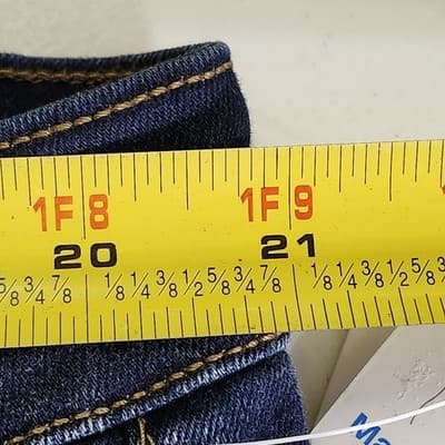 Time & Tru Women's XXL Maternity Jeans Skinny Blue Denim Stretch Pants NEW - Thumbnail 2