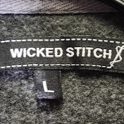 Wicked Stitch Men's L Full Zip Sweatshirt Gray Long Sleeve With Pockets - Thumbnail 7